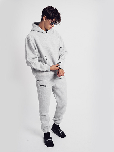 vonberg premium signature sweatpants for men and women in grey