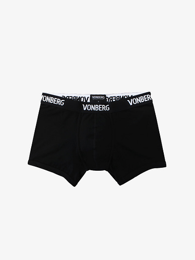 בוקסר Boxer בוקסר שחור ארוך הלבשה תחתונה לגברים וונברג VONBERG